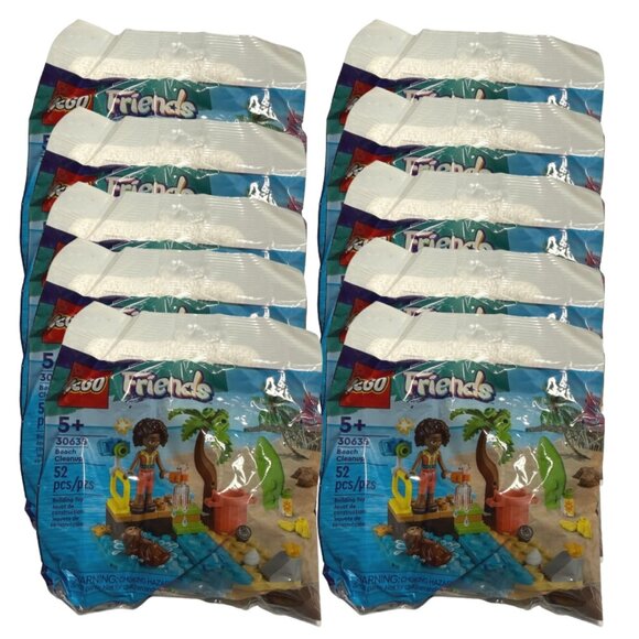 LEGO Beach Cleanup Friends Bag Set 10pk - Picture 1 of 11